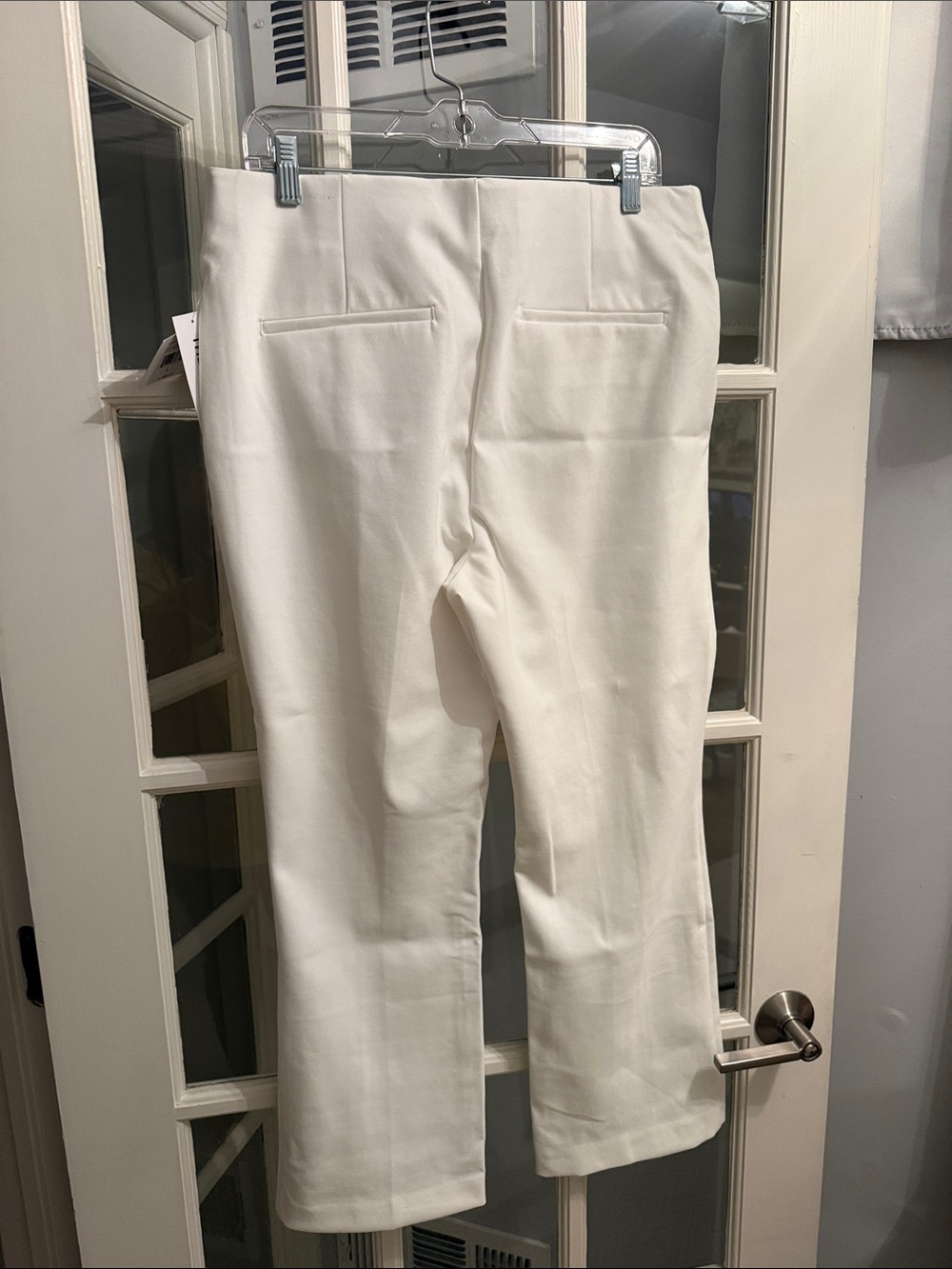 Rafaella White Straight-Leg Pull-On Pants - Picture 2 of 4